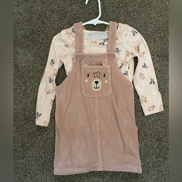 2T Fall Toddler Dress with matching long sleeve tee - Picture 2 of 4